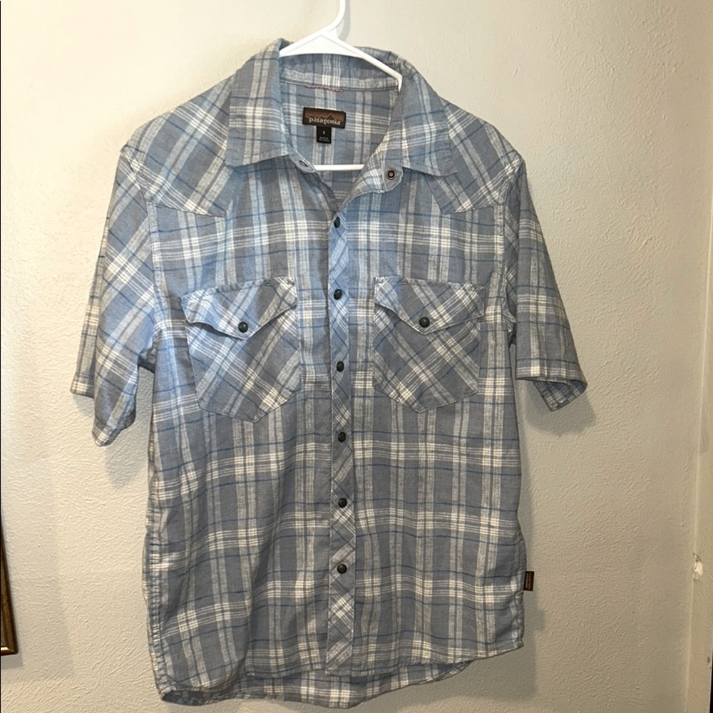 Patagonia Worn Wear Snap Down Shirt Sz S